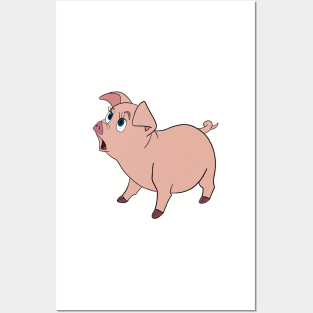 Hen Wen, Psychic Pig from the Black Cauldron Posters and Art